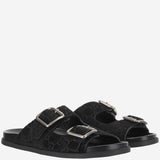 SANDALI SLIDER IN PELLE SCAMOSCIATA 816380 AADUO1000 GUCCI 