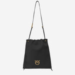 BORSA SQUADRATA IN PELLE CON LOGO 104359 A270Z99Q PINKO 