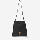 BORSA SQUADRATA IN PELLE CON LOGO 104359 A270Z99Q PINKO 