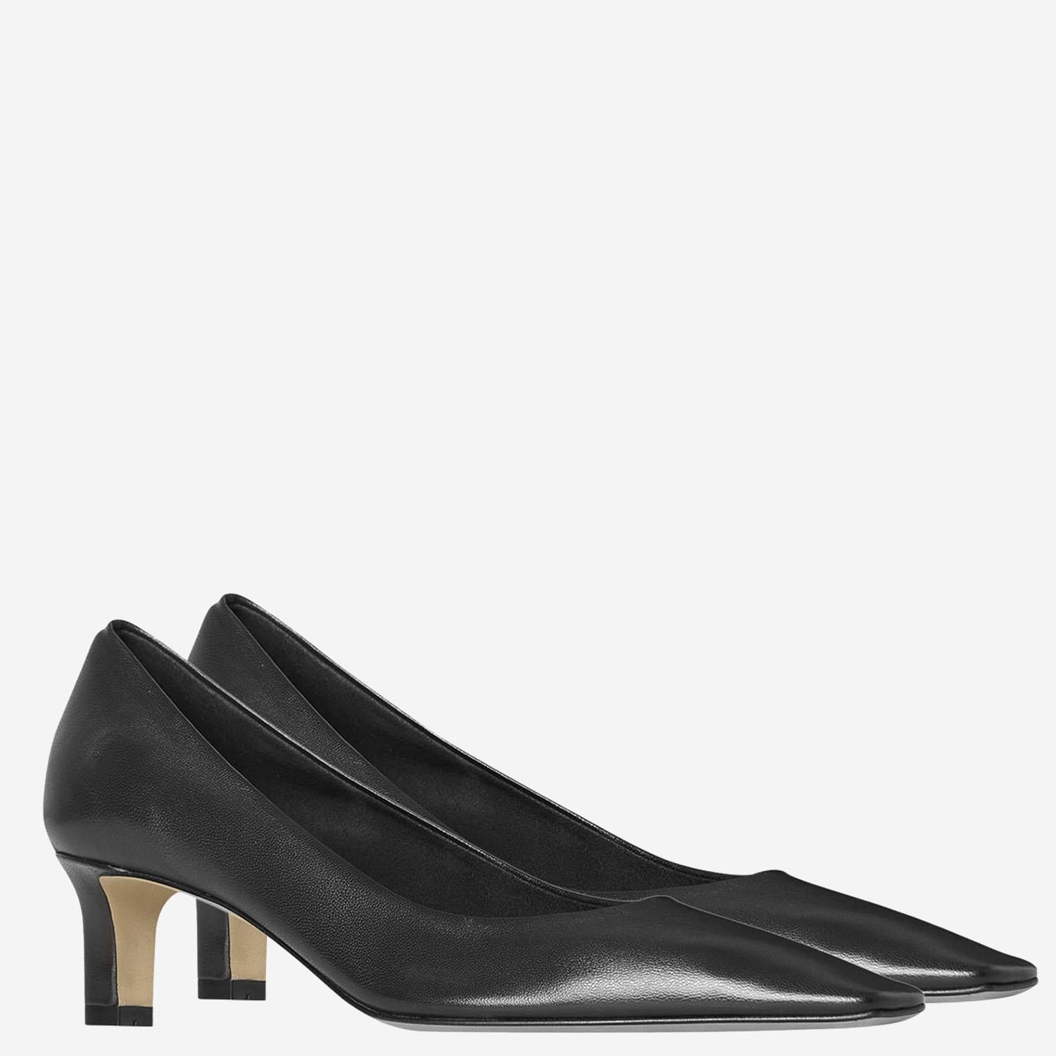 Carla Pump 45 in pelle F1692SN65 BLK THE ROW 