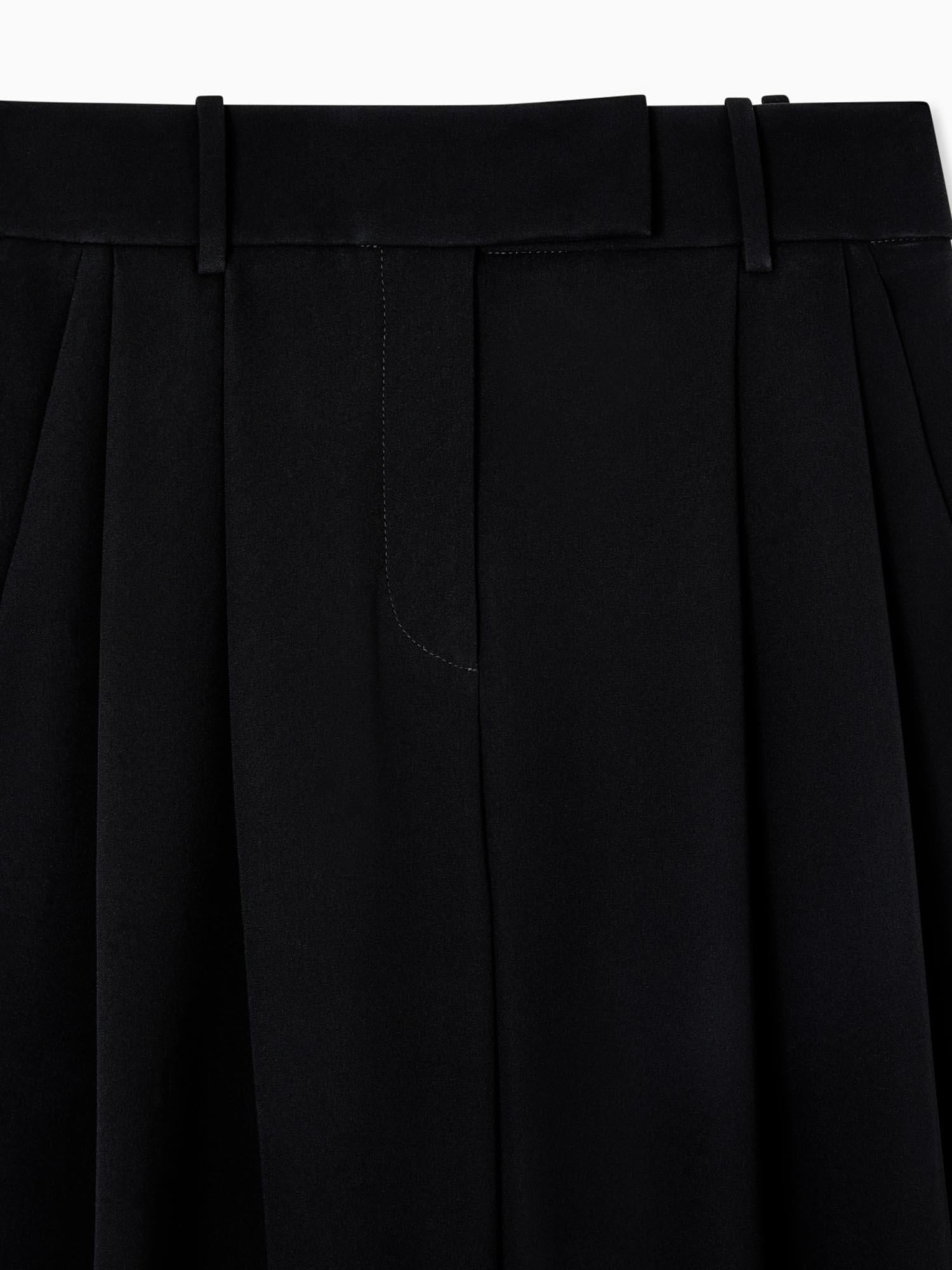 PANTALONI CON PINCES IN CADY DI SETA GW002497 TE10071UC001 GIORGIO ARMANI 