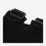 SANDALI ARIZONA IN SUEDE E SHEARLING 752663 BLACK BIRKENSTOCK 
