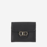 Portafoglio compatto French 220961 002NEROFLAMERED SALVATORE FERRAGAMO 