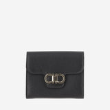 Portafoglio compatto French 220961 002NEROFLAMERED SALVATORE FERRAGAMO 