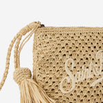POCHETTE IN RAFIA CON LOGO RAFP001 00878L MC2 SAINT BARTH 