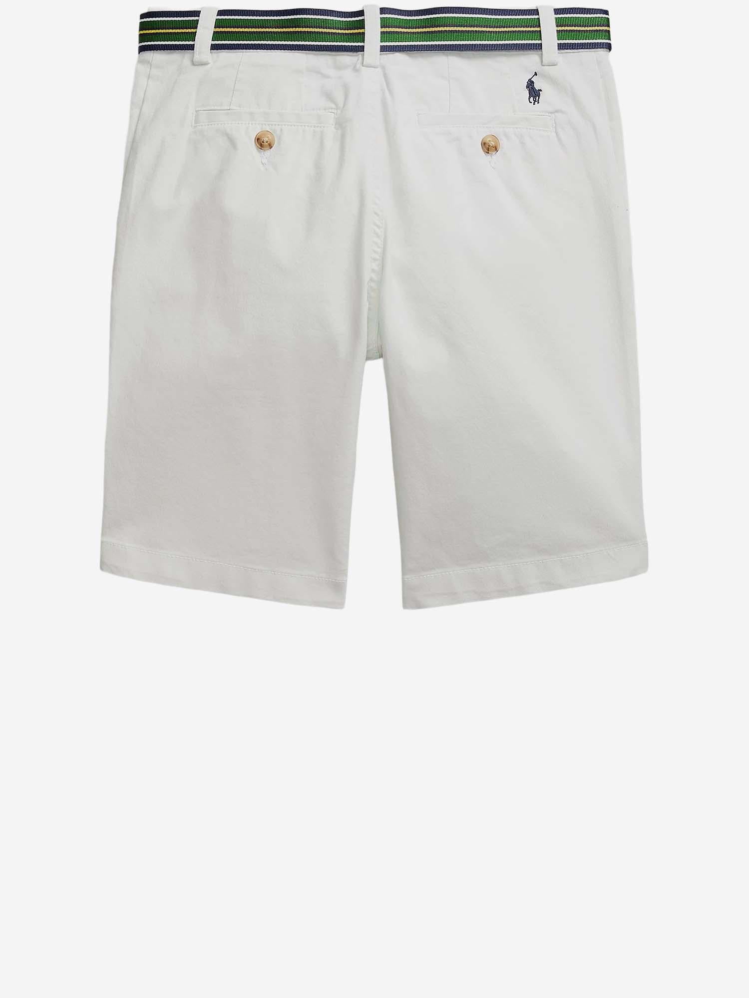 PANTALONI CORTI IN COTONE STRETCH 323863960 013 POLO RALPH LAUREN KIDS 