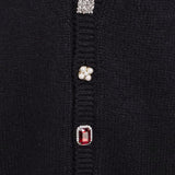 CARDIGAN IN ALPACA E LANA CON BOTTONI MISMATCH UE54KN240B BLACK VETEMENTS 
