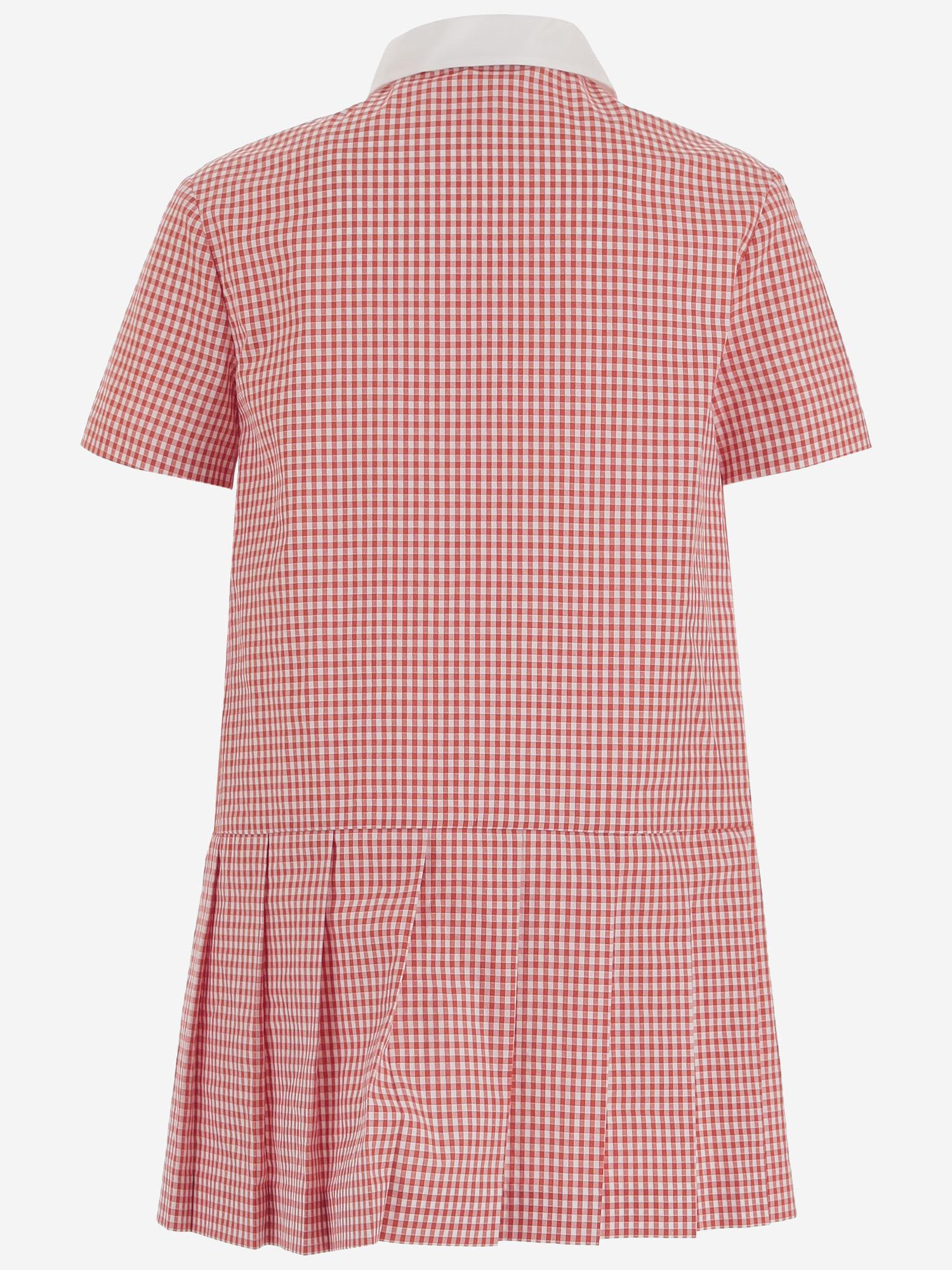 ABITO IN COTONE STRETCH CON MOTIVO A QUADRI 849619 XWA8N6312 GUCCI KIDS 