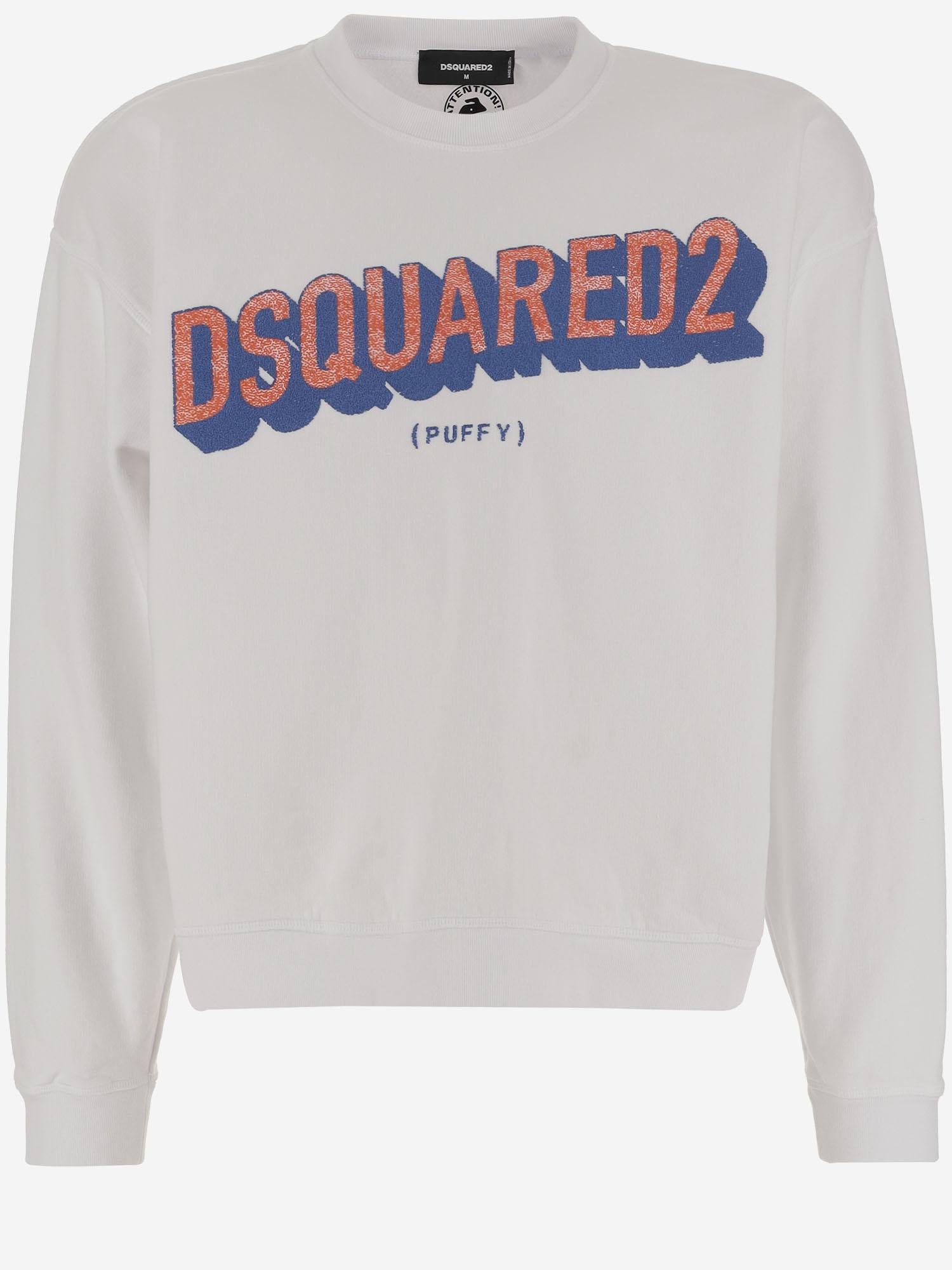 FELPA IN COTONE CON LOGO S74GU0895 S25516100 DSQUARED2 