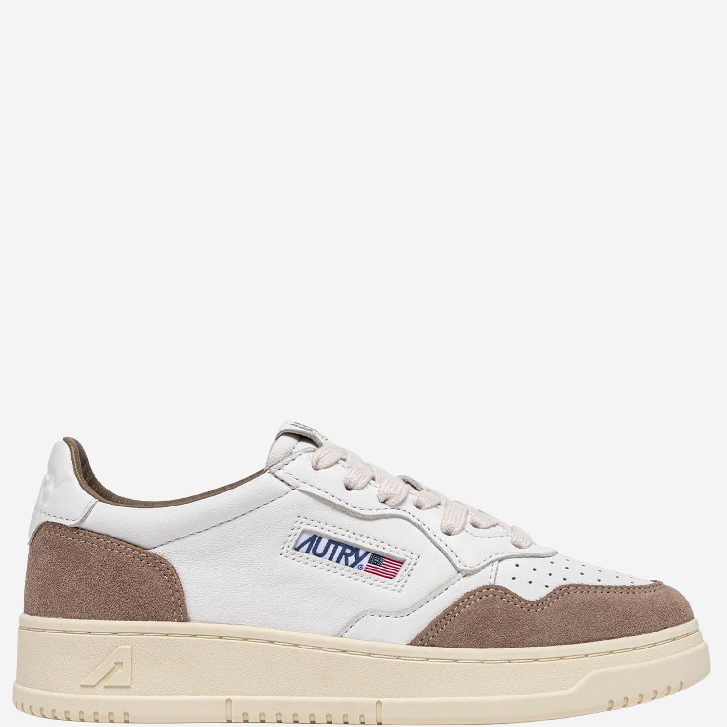 SNEAKERS MEDALIST LOW IN PELLE AULWFT02 SOFLEASUEWHTANTIL AUTRY 