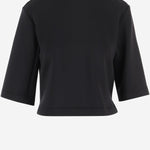 T-SHIRT IN NYLON STRETCH CON LOGO 8C0000289A8K 999 MONCLER 