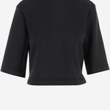 T-SHIRT IN NYLON STRETCH CON LOGO 8C0000289A8K 999 MONCLER 
