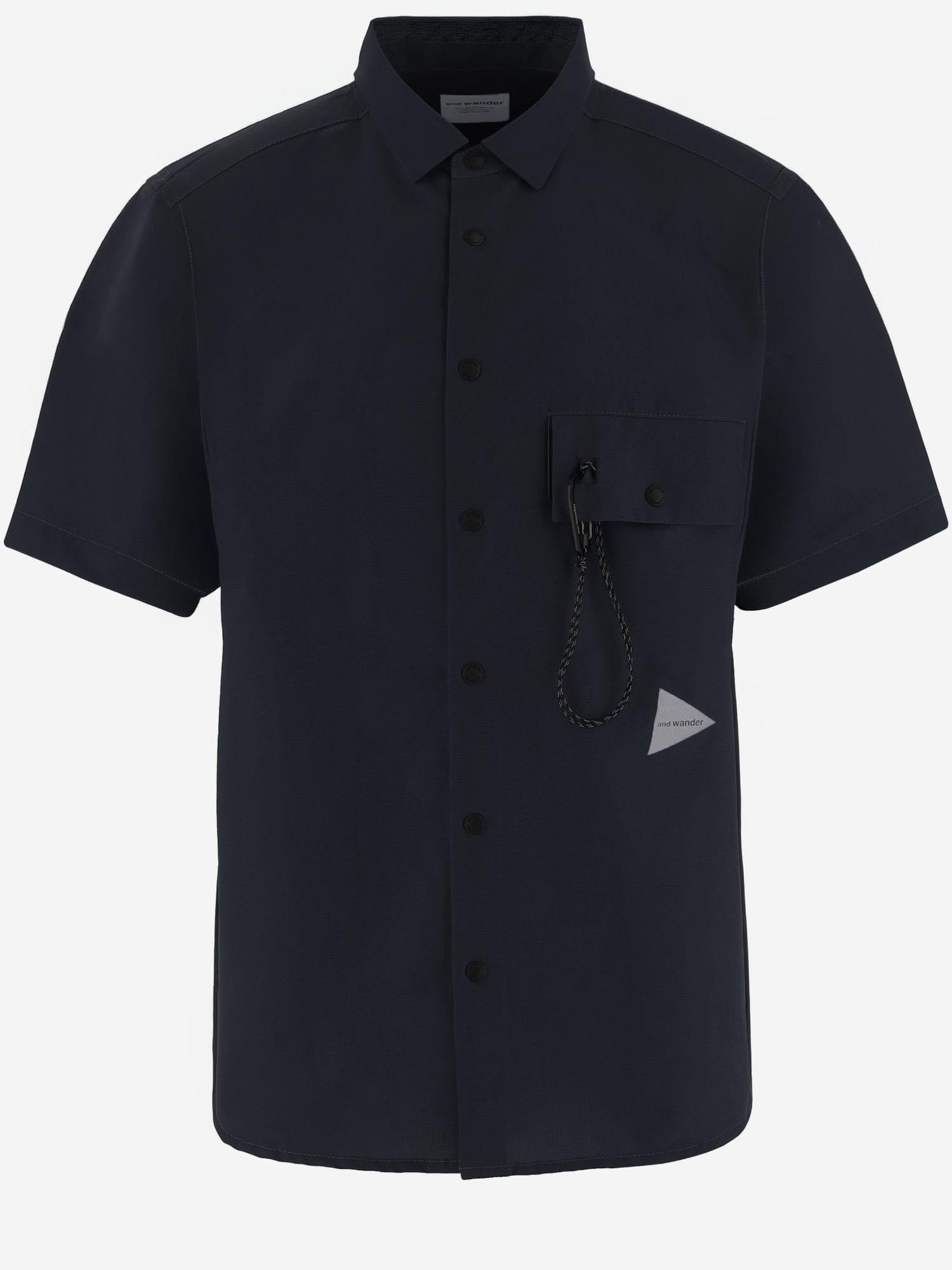 CAMICIA IN NYLON CON TASCA APPLICATA 5746143025 010 AND WANDER 