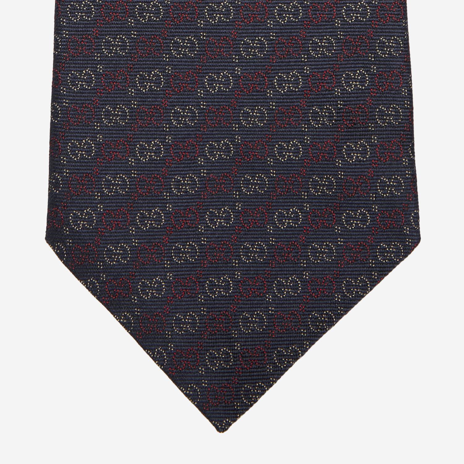 CRAVATTA IN SETA GG JACQUARD 853351 4E0094174 GUCCI 