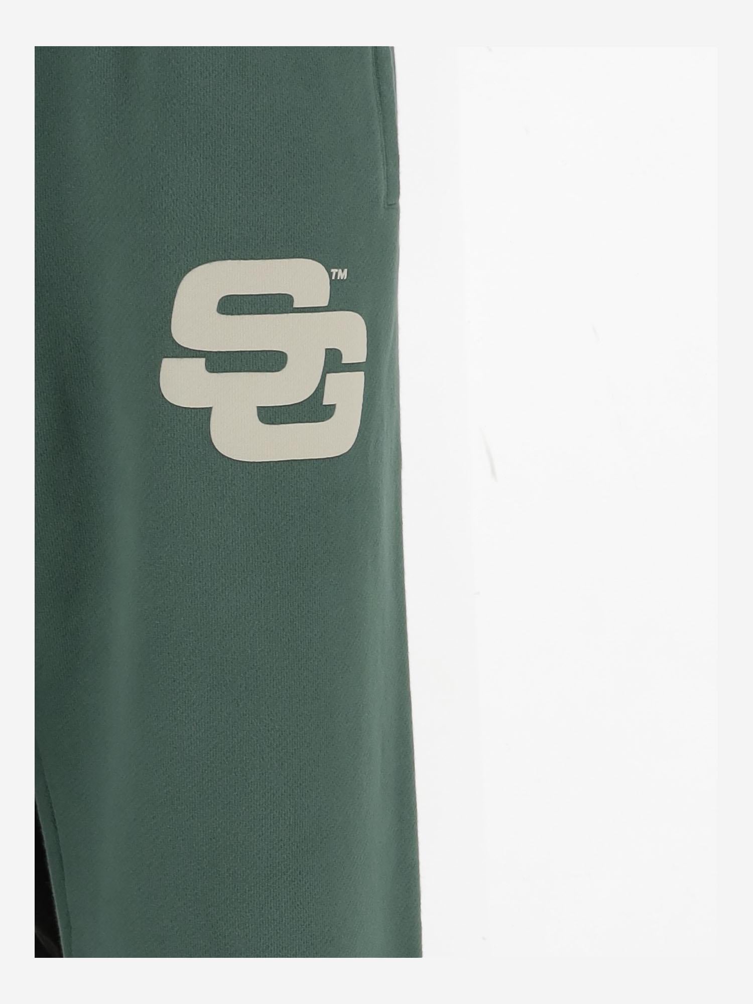 PANTALONI JOGGER IN COTONE CON LOGO SG2520103 HUNTERGREEN SUMMER GAMES 