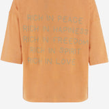 T-SHIRT IN COTONE CON STAMPA LOGO TAMARA ORANGE ONE TEE 