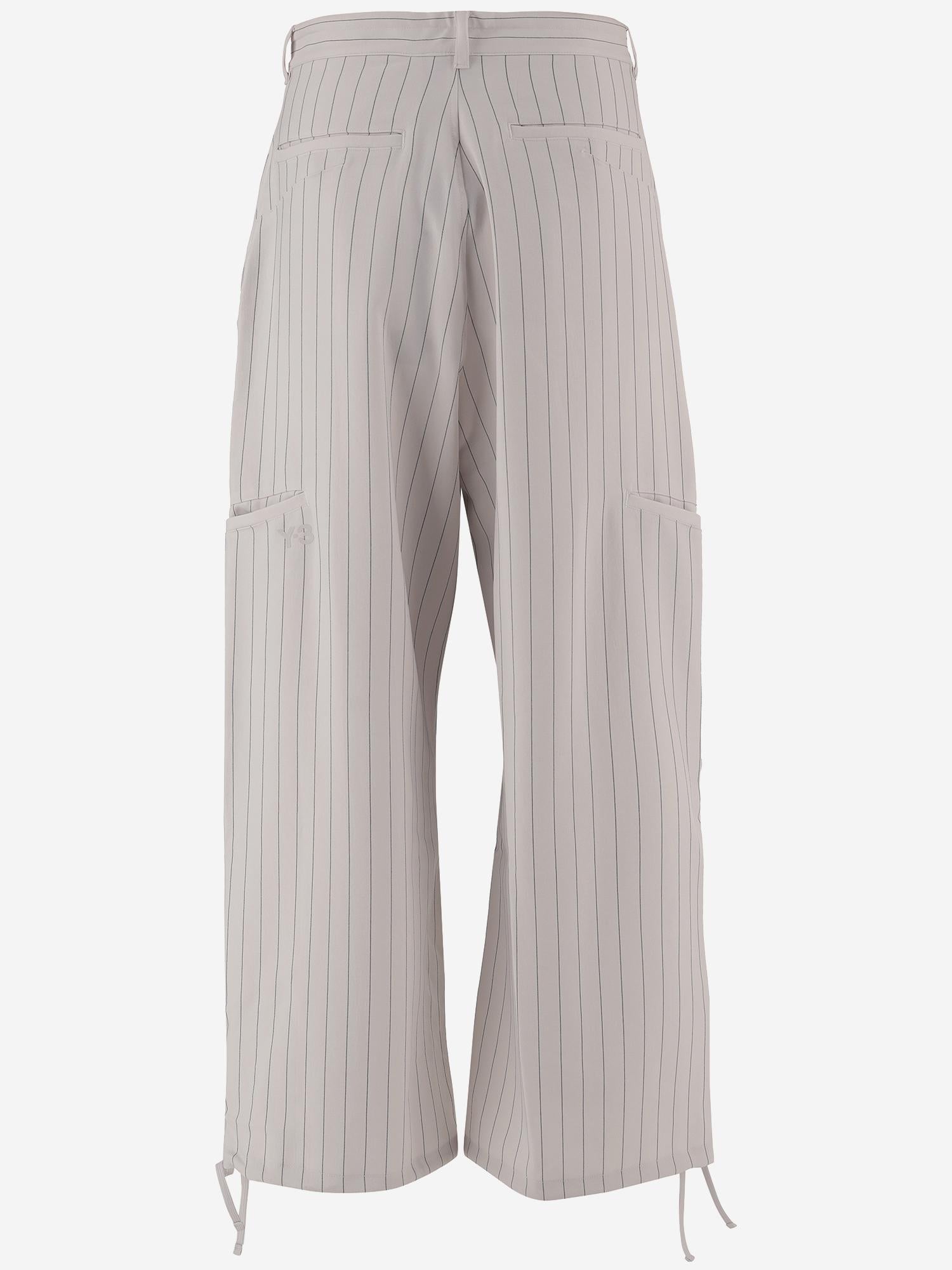 ANTALONI AMPI A RIGHE CON COULISSE KH0472 CHALKPEARL ADIDAS Y3 