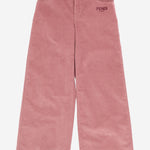 PANTALONI IN VELLUTO A COSTE JFF380 AYMCF1T6P FENDI KIDS 