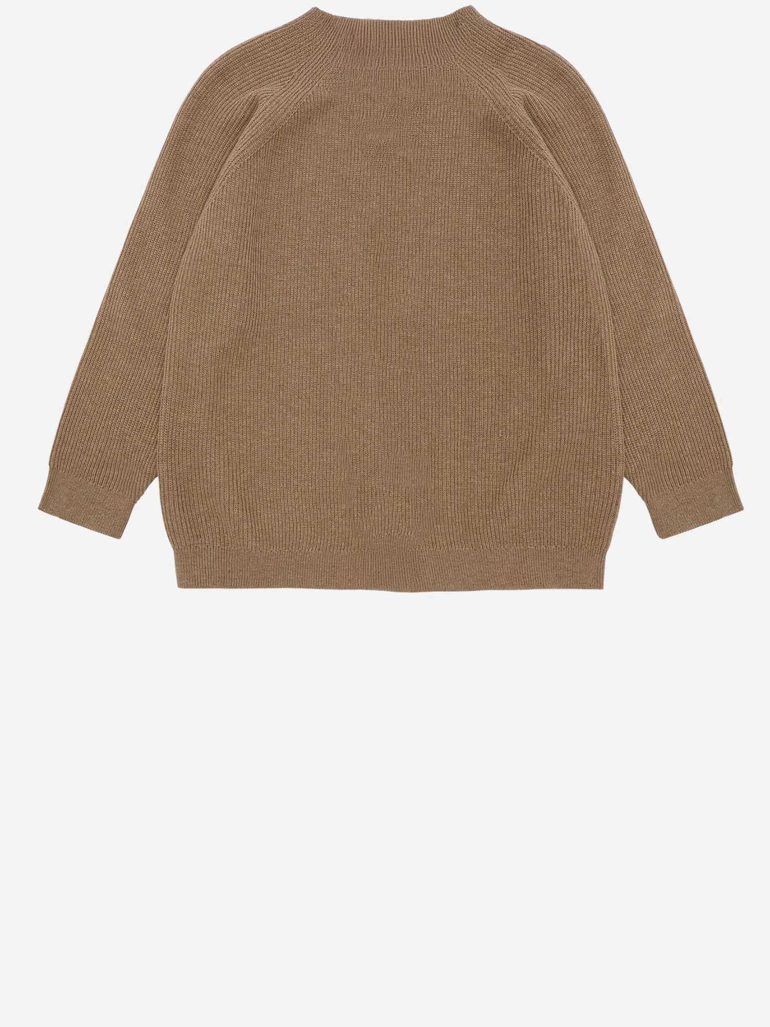 CARDIGAN IN COTONE 4626 CAMELMELANGE FUB KIDS 