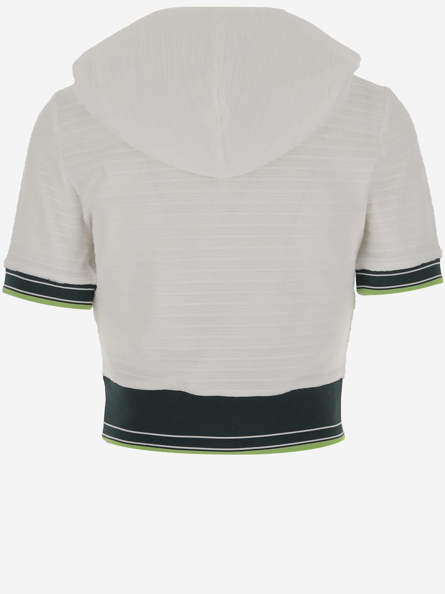 TOP HIPPIE TENNIS IN MISTO COTONE STRETCH WS25JTP354 01 CASABLANCA 