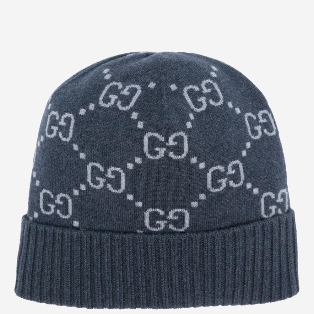 Beanie in jacquard di cashmere GG 811392 4GABX4169 GUCCI 