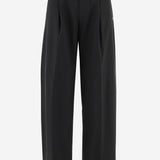 Pantaloni in misto lana stretch 2A00003M6523 999 MONCLER 