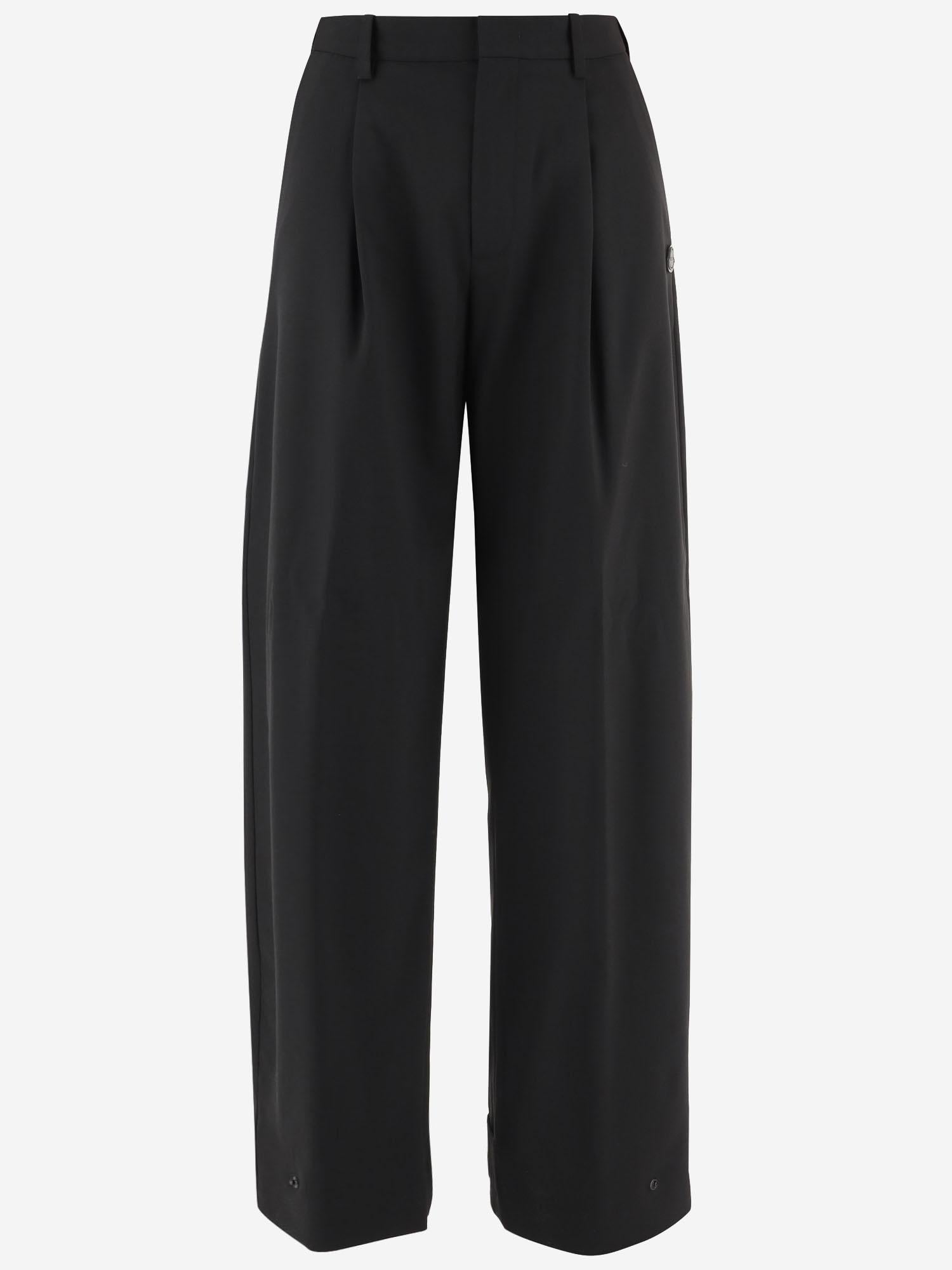 Pantaloni in misto lana stretch 2A00003M6523 999 MONCLER 