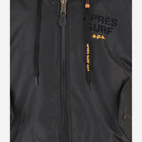 GIUBBOTO SMANICATO con cappuccio in felpa 1033BIGKAUNABOMBER BLACK APRES SURF 