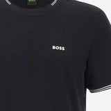 T-SHIRT IN COTONE STRETCH CON LOGO 50521245 001 HUGO BOSS 