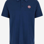 Polo in cotone con logo 1600M 9841 CANADA GOOSE 