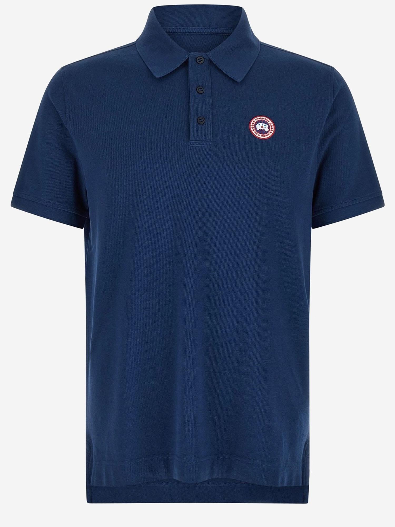 Polo in cotone con logo 1600M 9841 CANADA GOOSE 