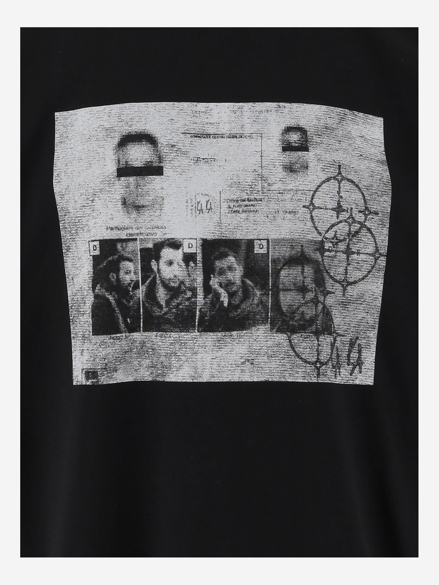 T-SHIRT IN COTONE CON STAMPA B0030556 FA582P684 44 LABEL GROUP 
