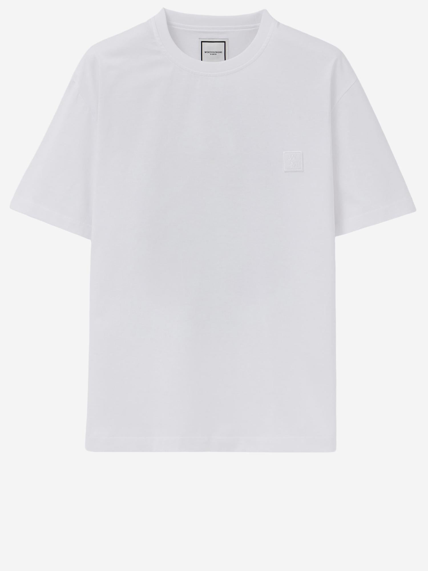 TSHIRT bianca in cotone W261TS06 701W WOOYOUNGMI 