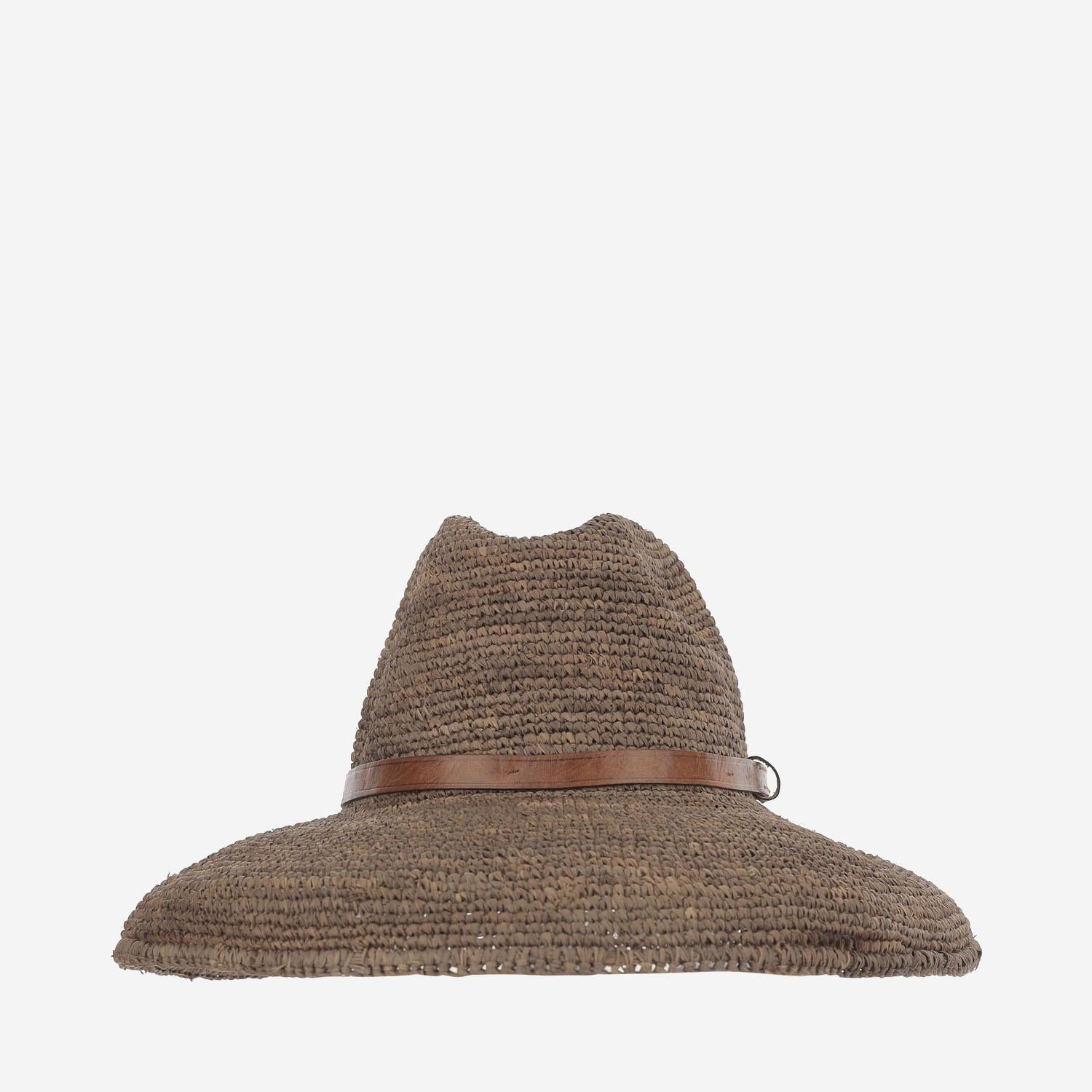 CAPPELLO panama IN RAFIA SAFARI DARKTEA IBELIV 