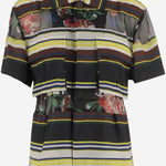 CAMICIA IN NYLON A RIGHE CON DETTAGLI TRASPARENTI 2608526 020 SACAI 