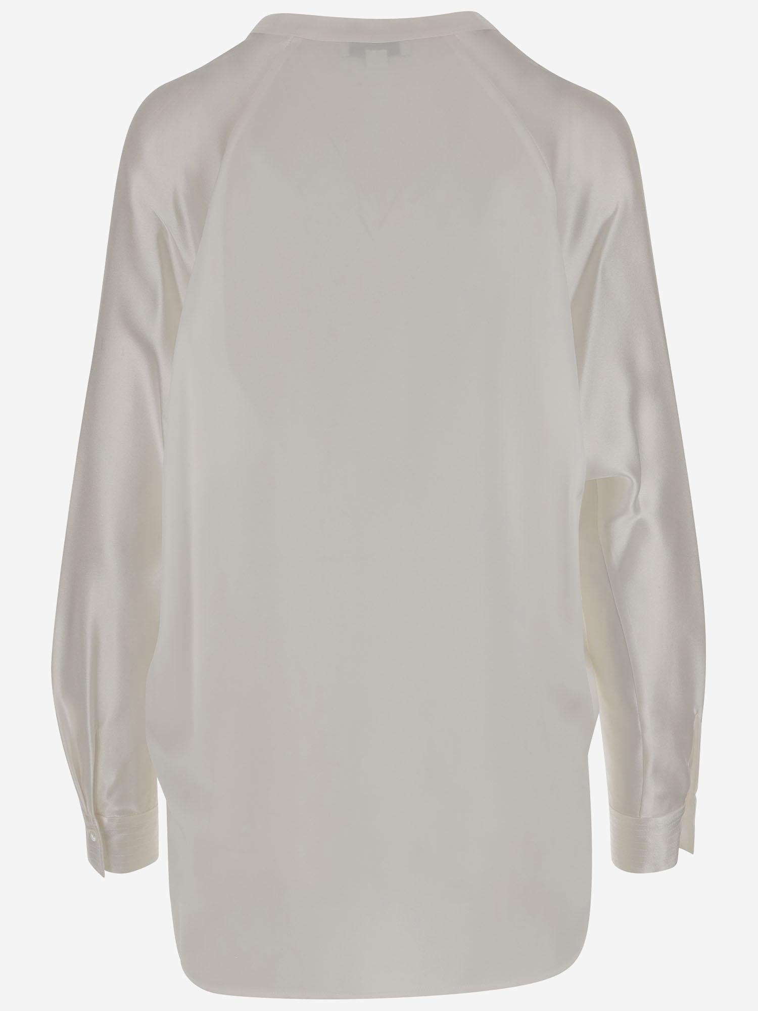 Blusa in raso di seta VR84511926 137OWT VINCE 