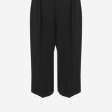 PANTALONI CROPPED IN LANA 10865W4369 BLK THE ROW 