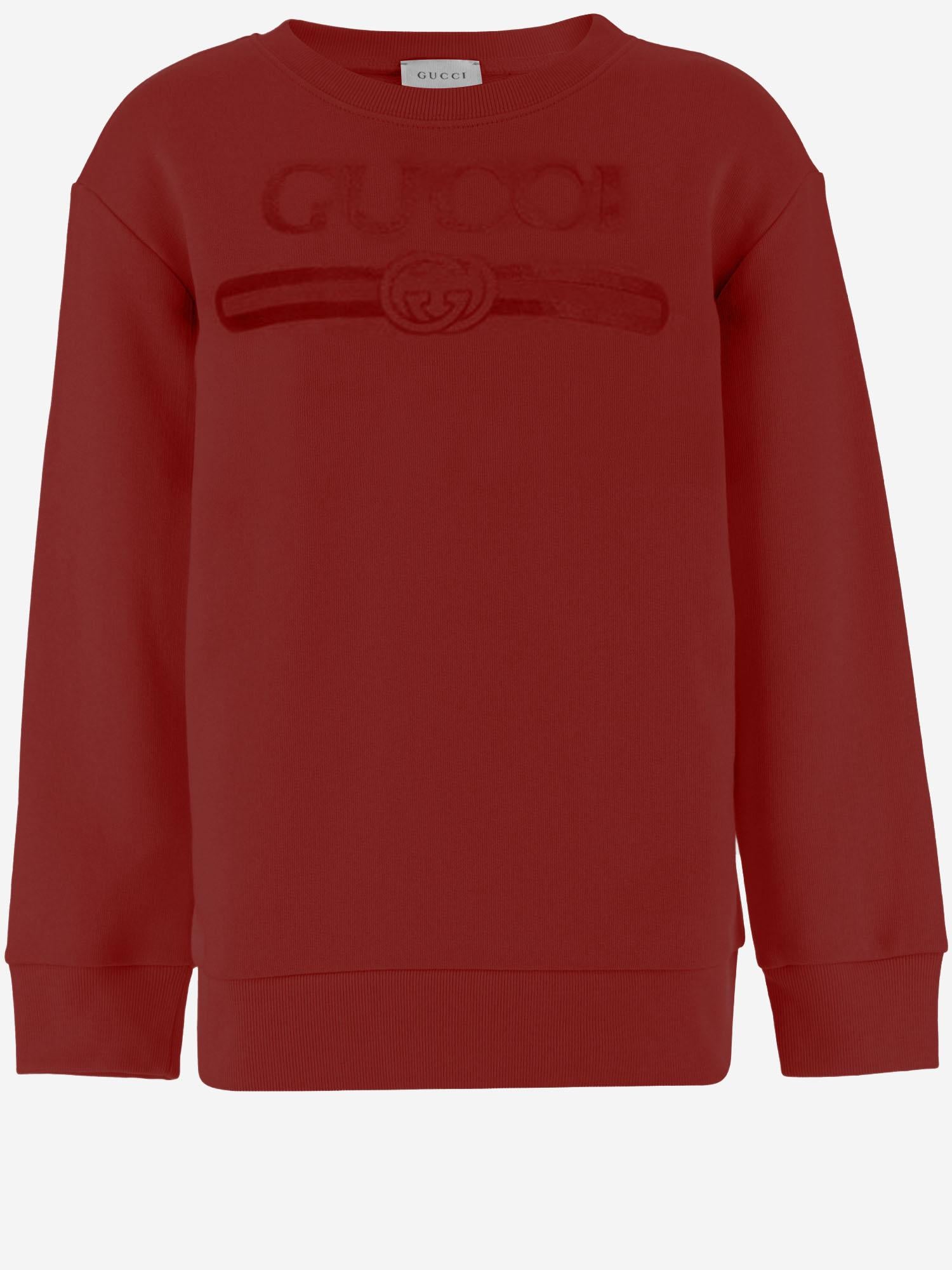 FELPA IN COTONE STRETCH CON LOGO 849011 XJHO66195 GUCCI KIDS 