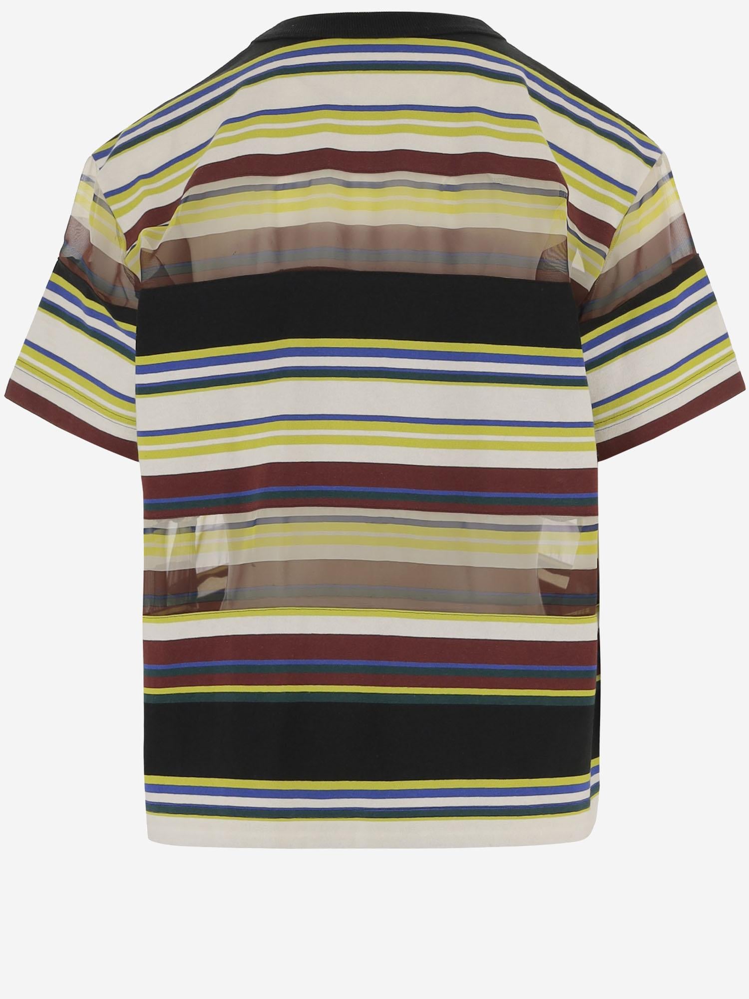 T-shirt in cotone a righe 2608548 676 SACAI 