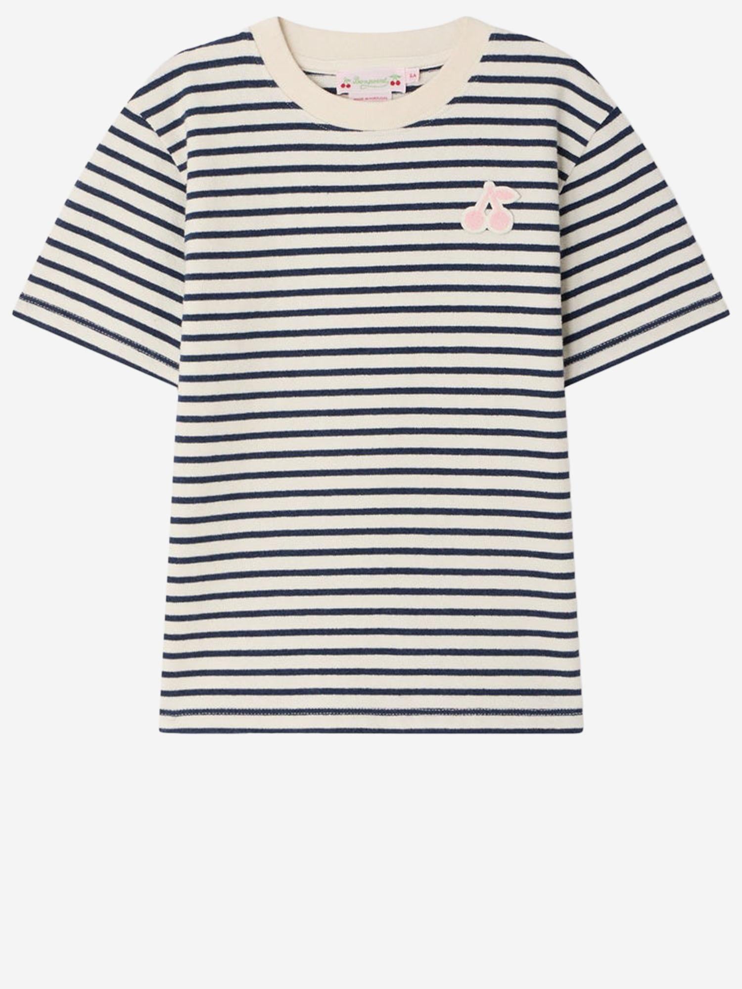 T-shirt Lilas con motivo a righe S06GTSK00005 274 BONPOINT KIDS 