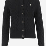 CARDIGAN IN LANA E CASHMERE CON LOGO 211972104 005 POLO RALPH LAUREN 