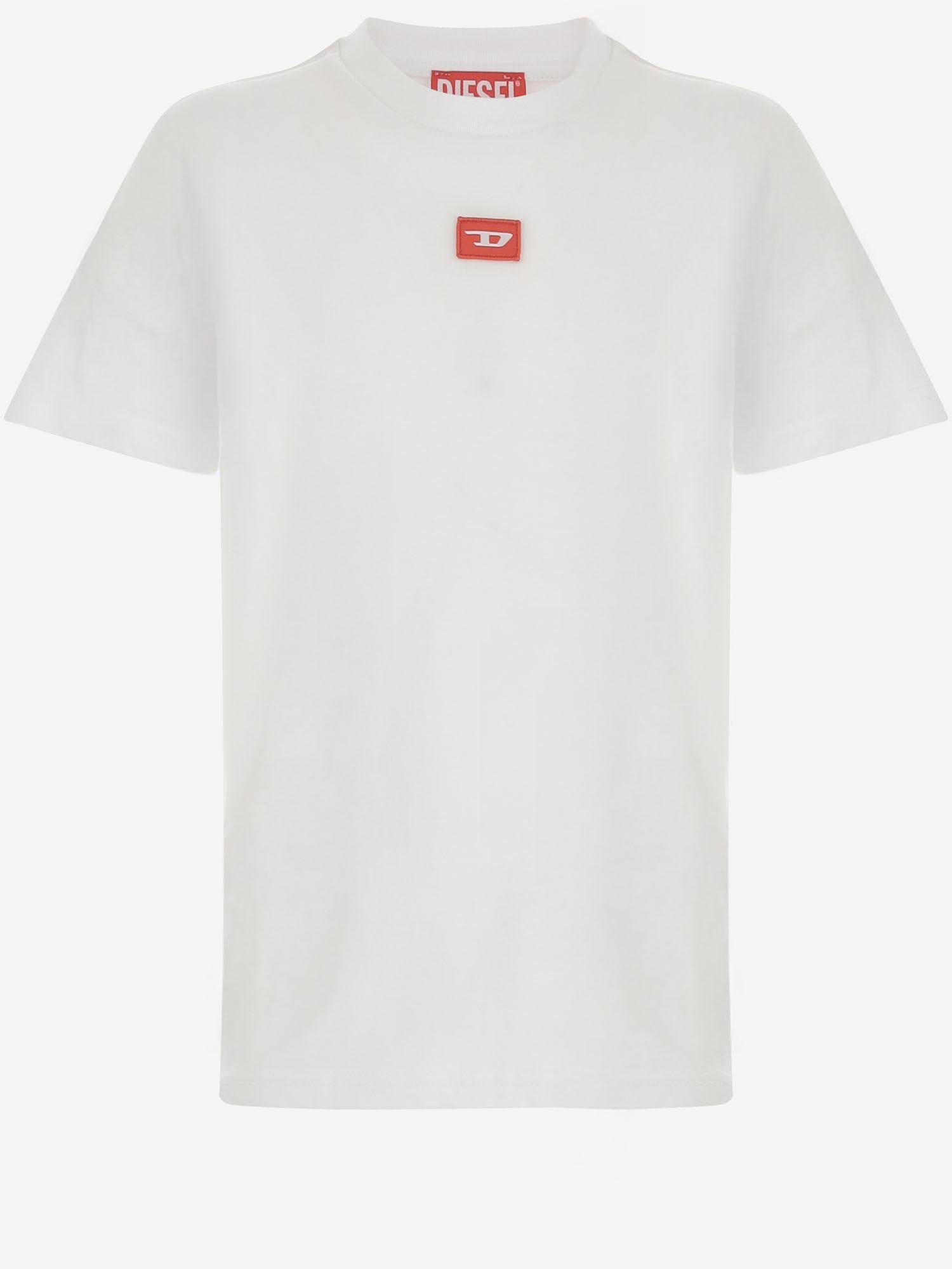 T-SHIRT TXDIEGO IN COTONE CON LOGO J02501 0GRAIK100 DIESEL KIDS 