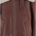 GIACCA IN PELLE CON LOGO UE54JA140C BROWN VETEMENTS 