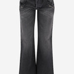 Jeans in denim di cotone con dettaglio morsetto 866906 XDDF11165 GUCCI 