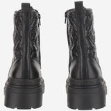 STIVALETTI TRAPUNTATI MIA 25 IN PELLE SD0401 T047Z99 PINKO 