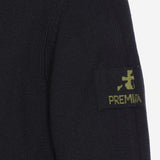 MAGLIONE CON CAPPUCCIO IN LANA MERINO PMG23 BLACK PREMIATA 