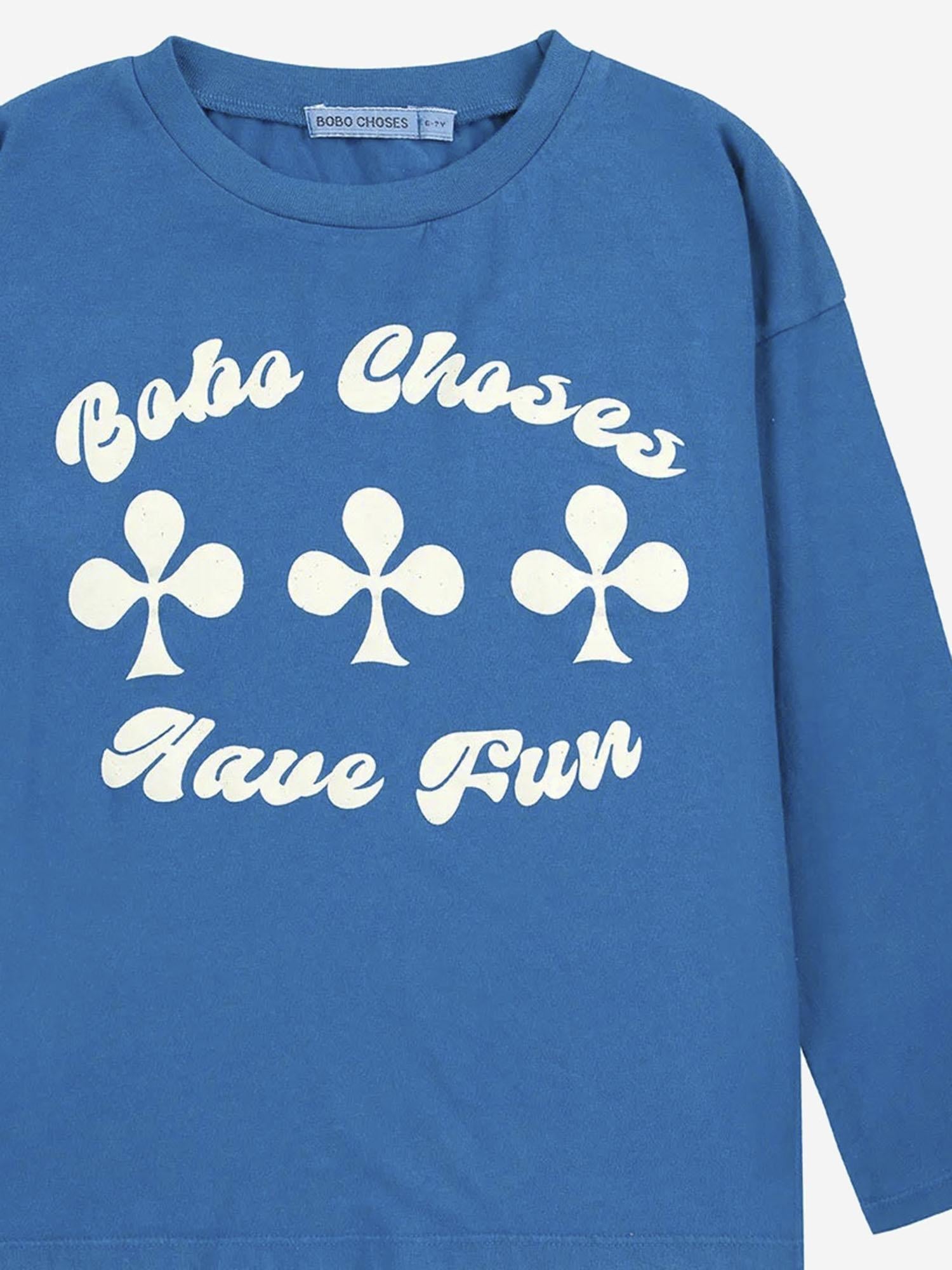 T-SHIRT IN COTONE CON STAMPA B225AC008  BOBO CHOSES KIDS 