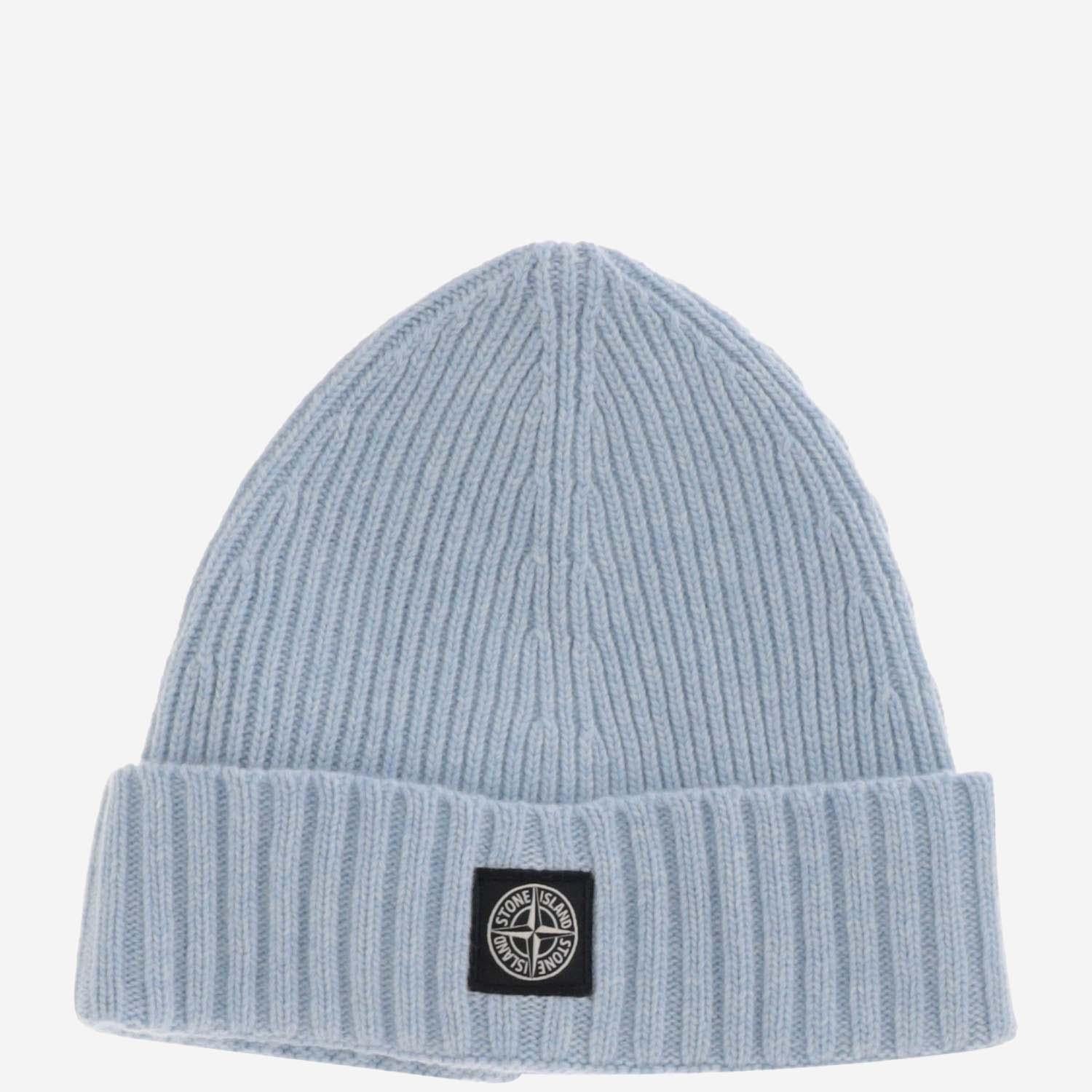 BEANIE IN MISTO LANA CON LOGO N100003 S00M3V004A STONE ISLAND KIDS 