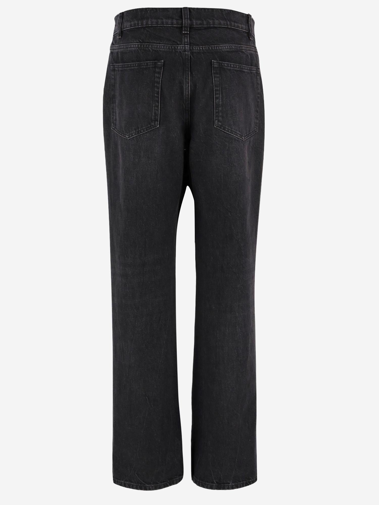 JEANS CARLYL IN DENIM DI COTONE 6516W4136 BLK THE ROW 