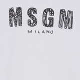 T-SHIRT IN COTONE CON LOGO S6MSJUTH004 001 MSGM KIDS 
